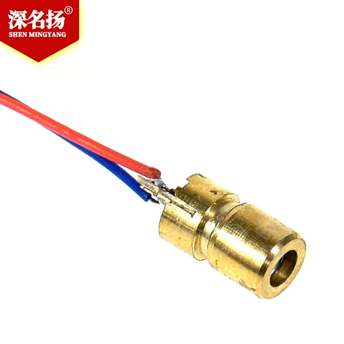 Регулируемая медная красная лазерная трубка с лазером, 3v, 5v, 6mm