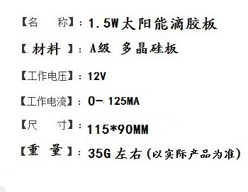 Солнечная панель Deeply renowned 1.5W 12V