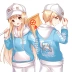 Manchu làm việc tế bào ngoại vi tiểu cầu pixel q phiên bản anime áo len yếu tố thứ hai mùa đông áo hoodie trùm đầu - Carton / Hoạt hình liên quan