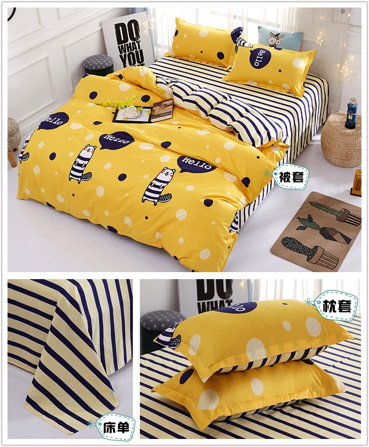 Quilt cover mảnh duy nhất 2 piece đặt bông 1.5 m meter duy nhất ba mảnh đặt 1.8x2.2 đôi 200x230 quilt cover bốn mảnh