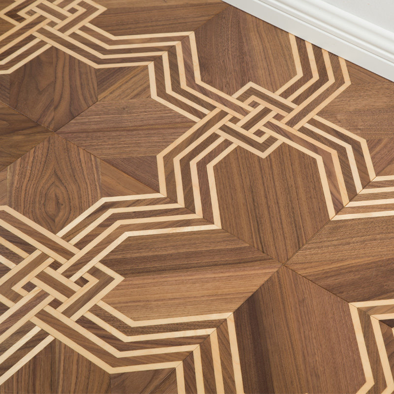 Parquet floor multilayer solid wood European style parquet log antique home abrasion resistant Tetris St. Elephant nature 15mm