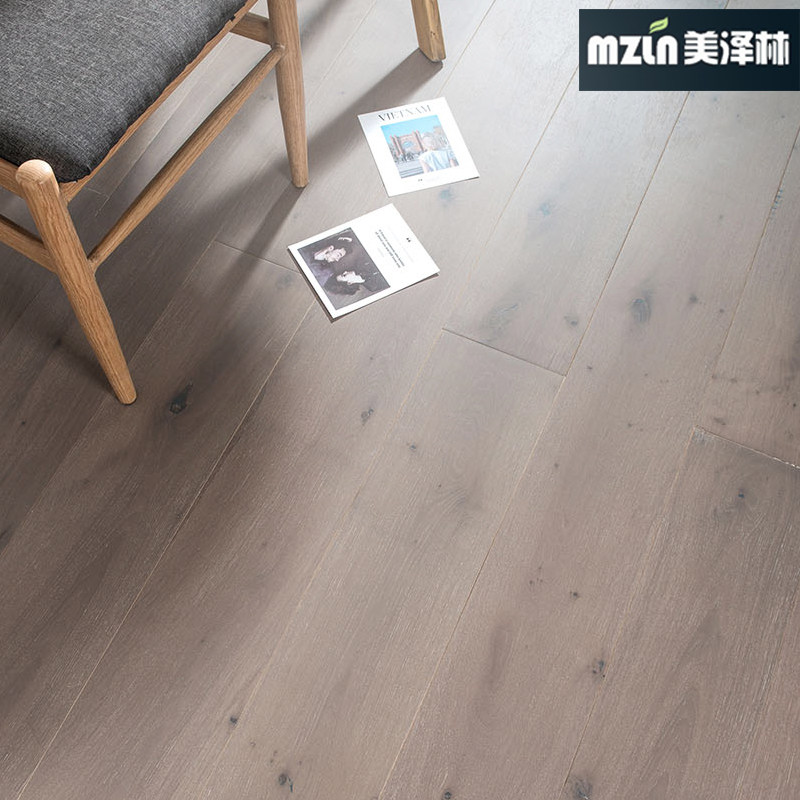 Nordic Oak three-layer solid wood composite floor large lock, floor heating, geothermal environmental protection e0 wood wax oil oversized board 4mm