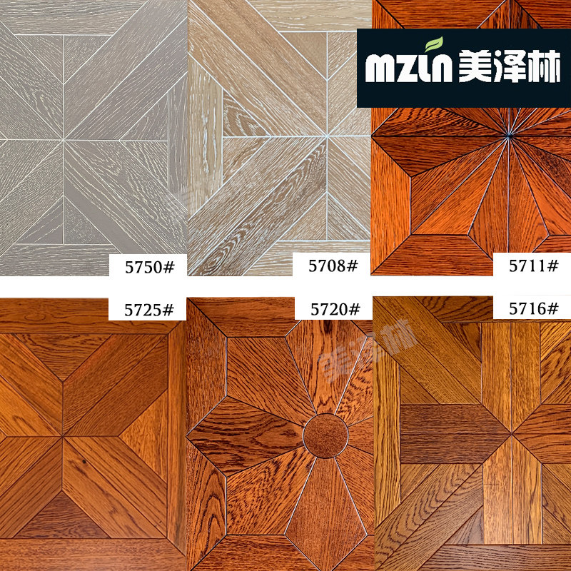 Multilayer solid wood composite floor mezelaine parquet floor background wall oak ground warm imitation ancient oak wood E0