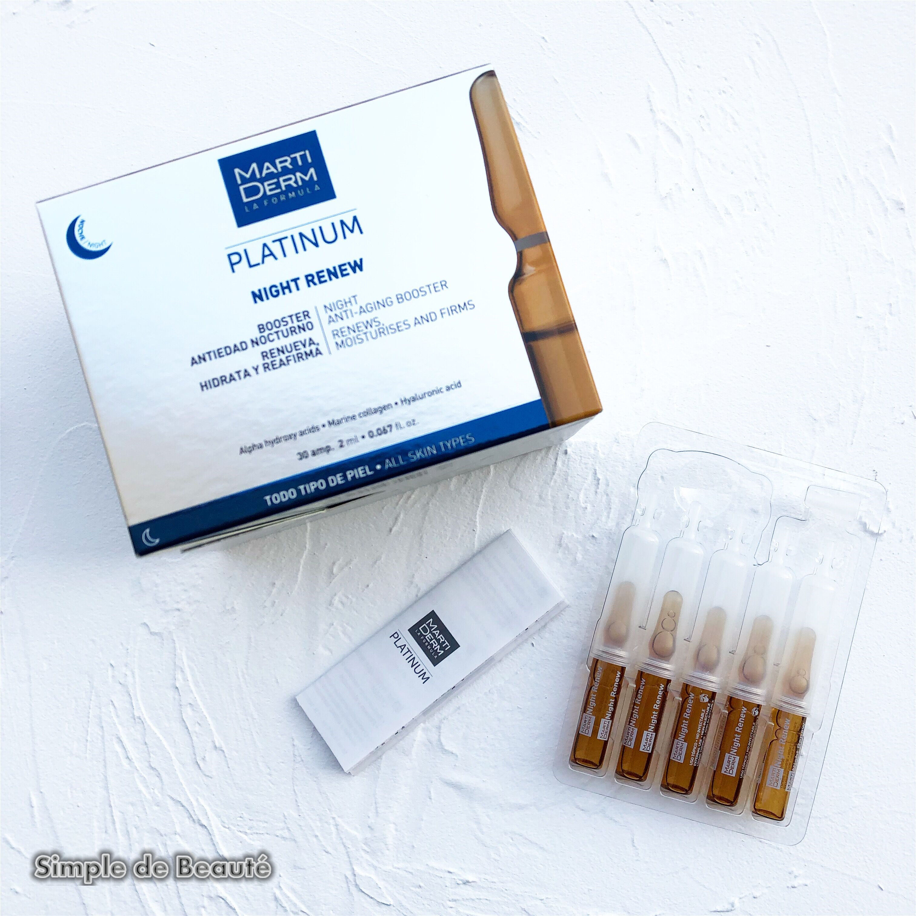 Whole box Offers Martiderm Bottle Night Rejuvenoed Smooth to Horniness Essence 2ml * 5 Disclosures