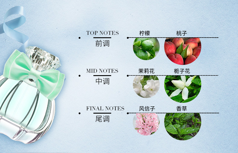 Nước hoa nữ ý tưởng Hangu kéo dài hương thơm nhẹ tự nhiên tươi cô gái sinh viên nước hoa 50ml hoa trái cây để gửi một mẫu - Nước hoa scandal nước hoa