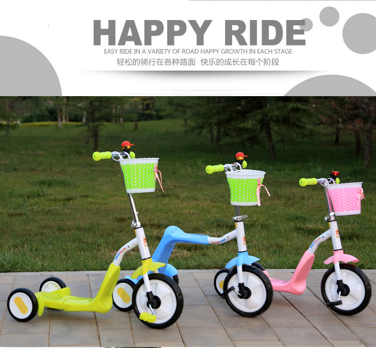 mua xe thang bang Trẻ em đa chức năng ba bánh xe đạp bàn đạp xe đạp trượt xe cân bằng xe quà tặng bé - Smart Scooter xe thang bang cho be