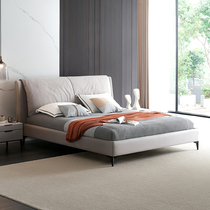 Yinest Italian minimalist cloth bed modern simple double bed light luxury Nordic master bedroom removable and washable soft bag wedding bed