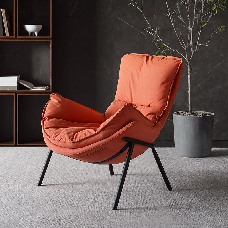 Yichao Sofa Chair Minimalist Modern Simple Nordic Single Leisure Lazy Bedroom Fabric Net Red Wind Small House