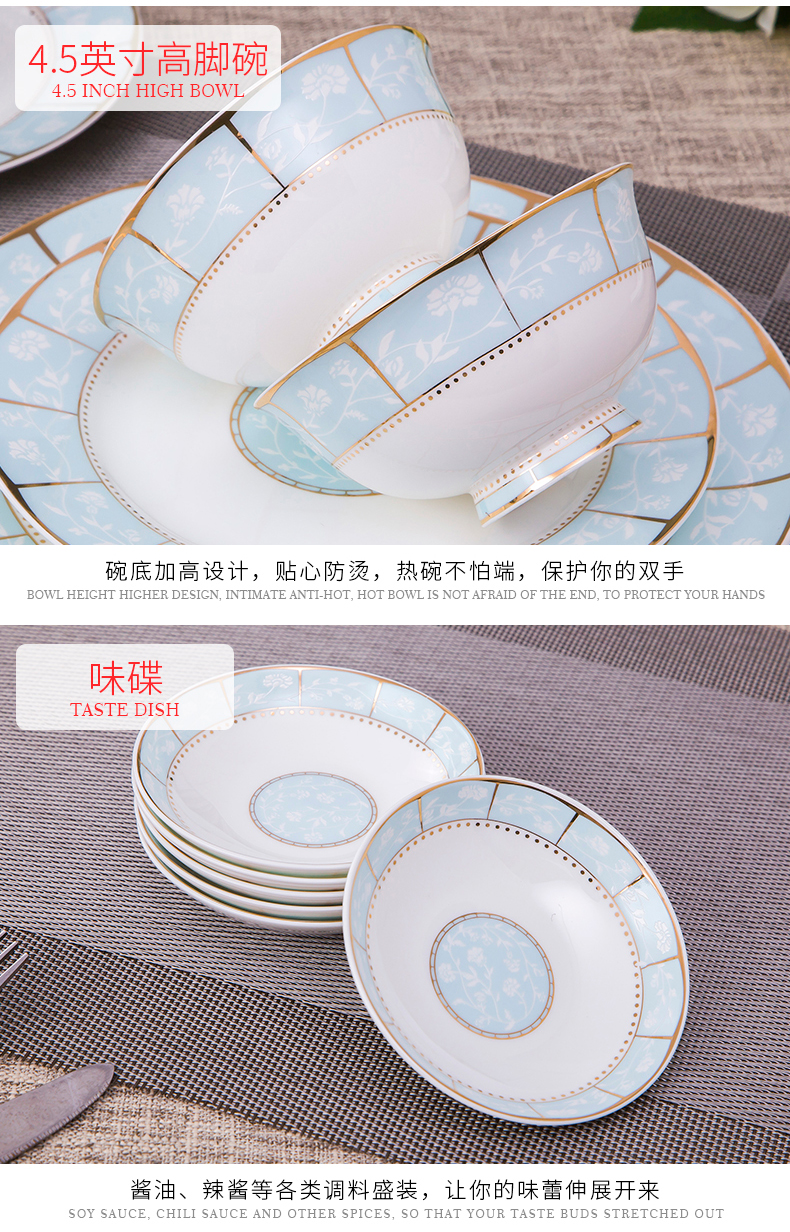 Little time dishes suit is at the South Pole of household utensils, 28 56 ipads head plate combination/bowl chopsticks porcelain