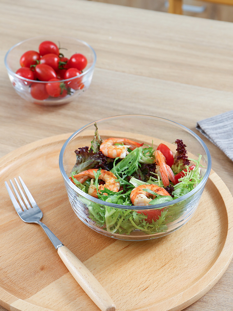 Antarctic treasure household utensils soup bowl dessert glass bowl of salad bowl creative transparent bowl bowl of hot water mercifully rainbow such use
