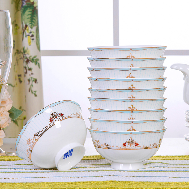 The Antarctic treasure dishes home European ipads porcelain tableware suit eating The food, eat Chinese bowl plate combination/