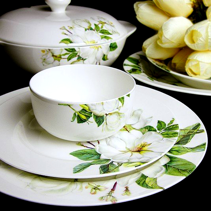 Dishes suit household combination of European jingdezhen ipads porcelain tableware Dishes chopsticks Chinese ceramic bowl Dishes for dinner