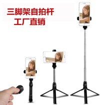 New tripod selfie stick horizontal and vertical shooting Bluetooth selfie stick shake sound live mobile phone bracket factory direct sales