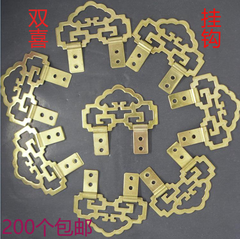 Frame of frame of mounted material hook with gold - like ring hook double - hi hook of 200