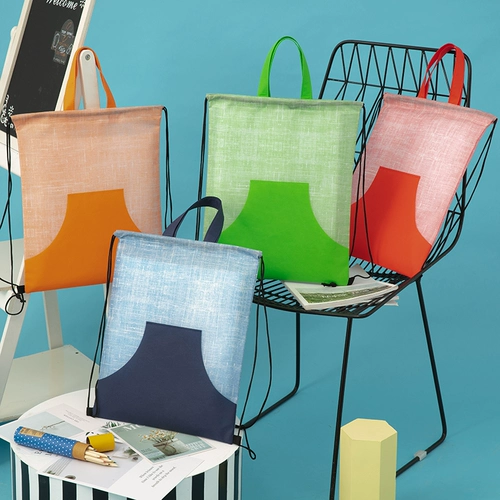 Тканевый мешок из нетканого материала, сумка, портативный ранец, рюкзак, с печатью вашего логотипа, делается под заказ, надевается на плечо