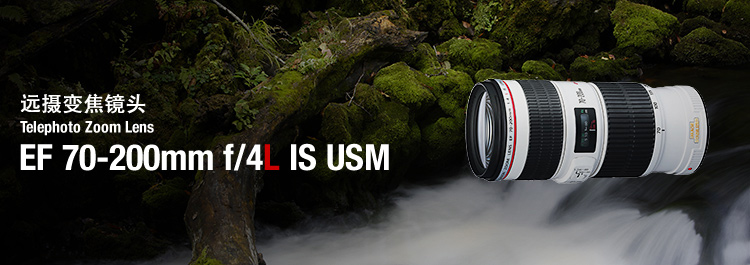 Canon EF 70-200mm F4L IS Ống kính SLR Canon 70-200 4L IS IS nhỏ màu trắng