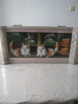  Bao Lao Fidelity Cultural Revolution period double cat old plaque hanging plaque antique old objects collection of good products