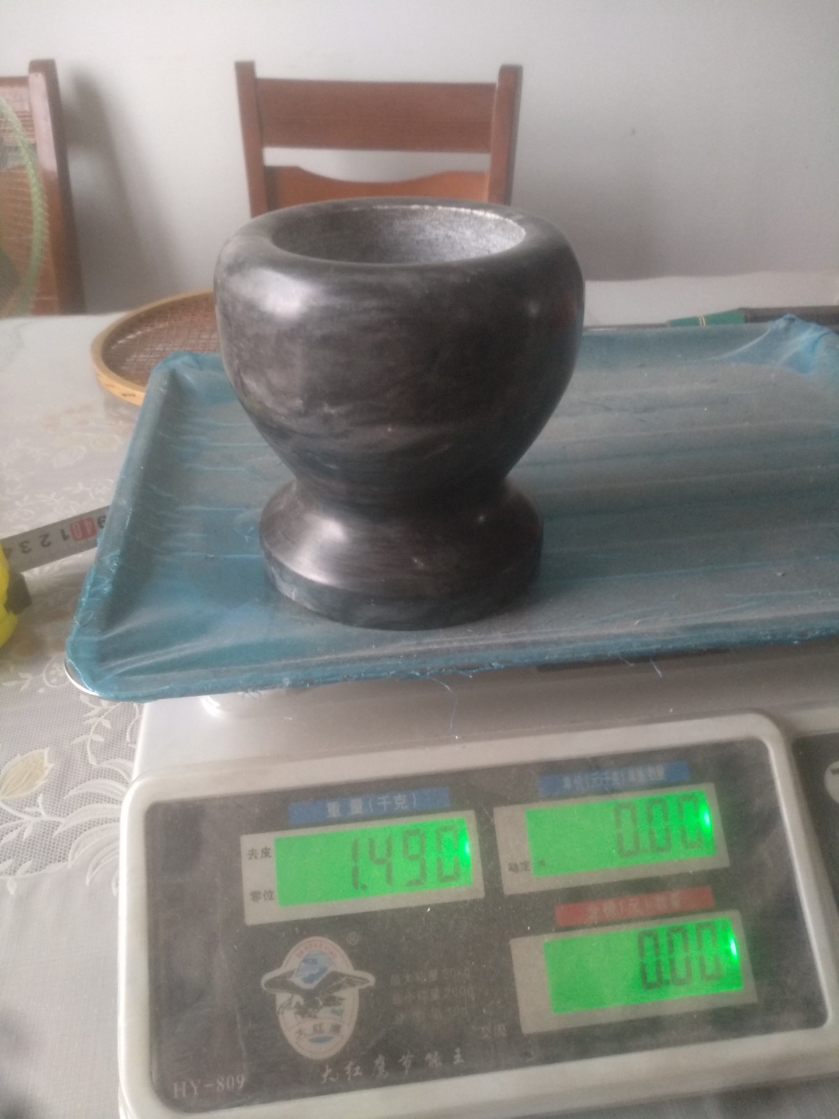 Lingbi Stone Pounding Medicine Pot Antique Pounding Medicine Pot Old Object Hydroponic Plant Small Flower Pot Desk Pot