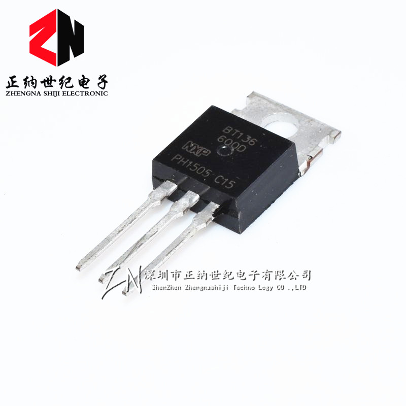 New BT136-600D Straight-plugged three-stage tube TO-220 bidirectional semiconductor control rectifier thyristor straight shot
