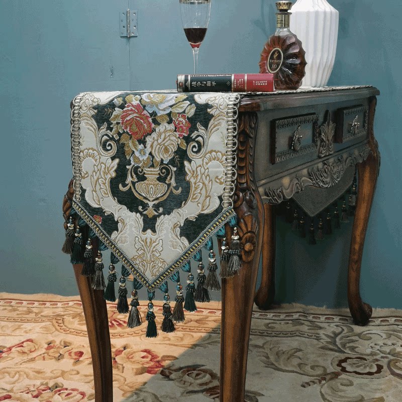 Tea table Flag American style European-style Fancy Luxury Dining Table TV Cabinet Fuku Table Cloth Classic Athena