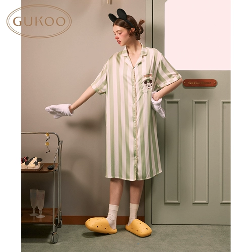 Gukoo/果壳 Дисней, шелковая осенняя пижама, мультяшная юбка