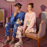 Gukoo/果壳 Осенняя пижама для влюбленных, мультяшный комплект