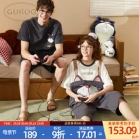 Gukoo/果壳 Дисней, летняя пижама, для влюбленных, короткий рукав