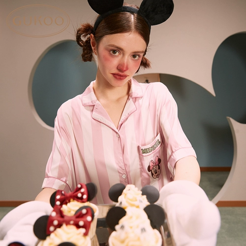 Gukoo/果壳 Дисней, шелковая осенняя пижама, мультяшная юбка
