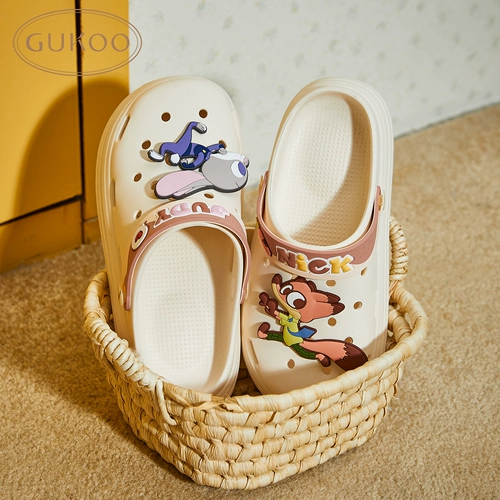 [Crazy Animal City Co -Brice] Fruit Shell Slippers Женские летние милые туфли пещеры Новые женщины дома прохладные тапочки