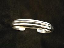 Original American Indian Silver Brand Cody Sanderson Sterling Silver Bracelet Navajo