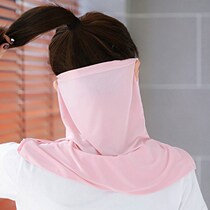Hanging ear veil multi-purpose cycling sunscreen mask Neck neck cover full face female face Sha yarn driving summer thin section