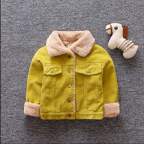 0-1 and a half years old 2 female treasure cotton coat Male treasure quilted jacket 7 velvet 4 to 9 months 8 autumn and winter 6 baby boy thickened jacket