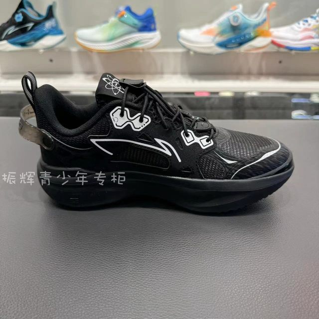 2024 Summer Li Ning ເກີບເດັກນ້ອຍເກີບບາດເຈັບແລະຜູ້ຊາຍແລະແມ່ຍິງ Interstellar Shock Absorbing Rebound Round Toe ເກີບກິລາ YKCU142