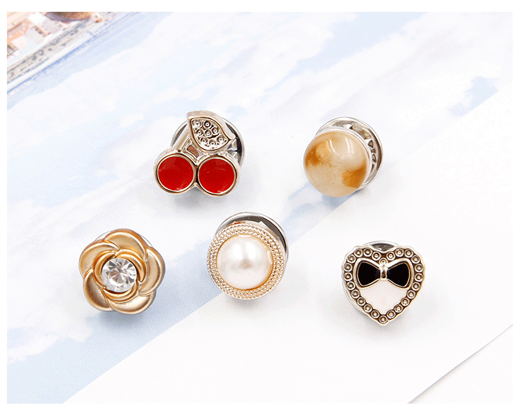 Phụ kiện khí chất của phụ nữ Trâm phụ kiện đơn giản pin trâm cài áo khoác phụ nữ với trang sức nguyên bản ghim băng cài áo
