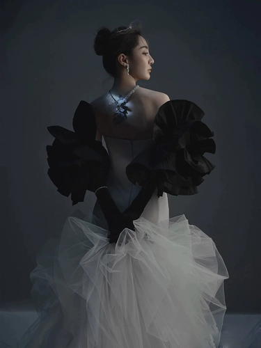 Реквизит для фотографии для влюбленных, модное ретро свадебное платье, крой «рыбий хвост»