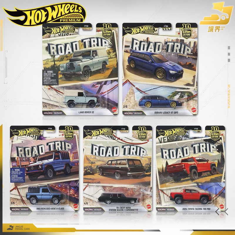 [in Stock] Hot Wheels Car Culture Road Trip Land Rover Mercedes Toyota Subaru Car Models