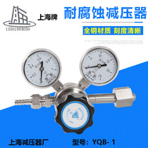 YQB-1 stainless steel 316 corrosion resistant gas pressure reducer oxygen acetylene mixed gas nitrogen helium dioxide