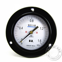 YO100ZT axial Belt edge oxygen pressure gauge surface 100 oxygen pressure gauge Shanghai pressure reducer factory