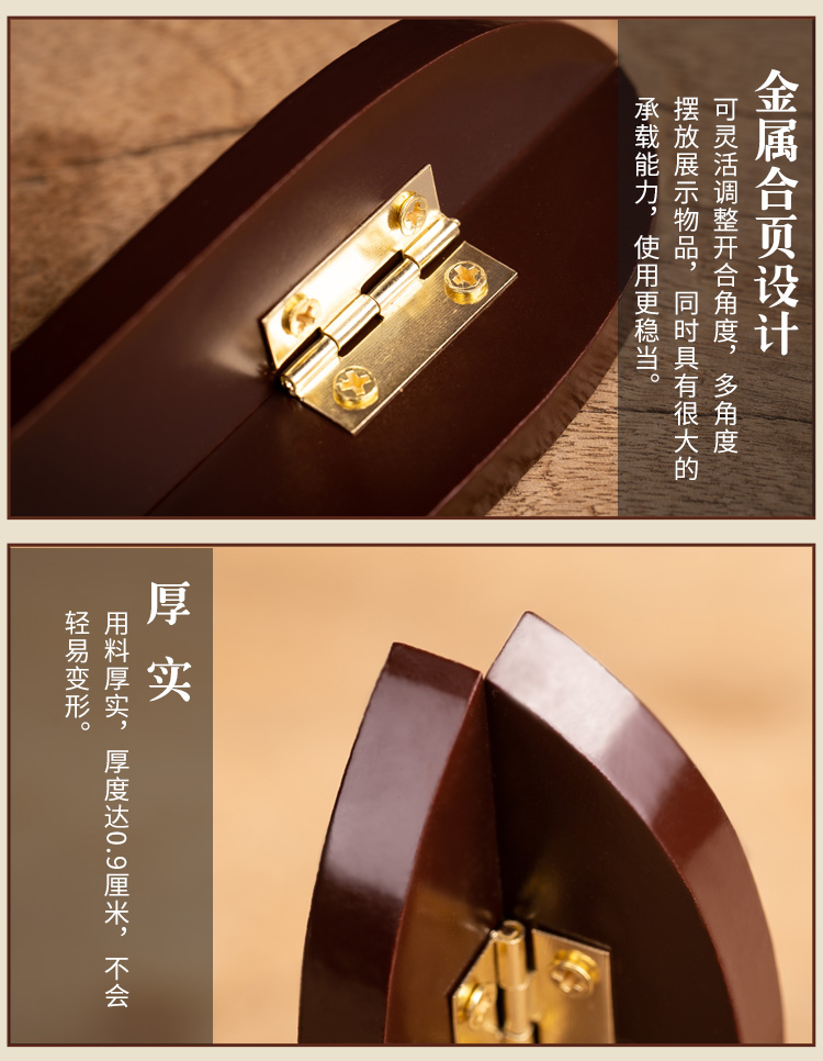 Tấm khung gỗ rắn cánh gà kệ gỗ trang trí khung thủ công đá bức tranh khung khung kệ bánh trà Puer - Trang trí nội thất đồ dcor vintage