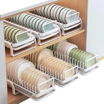 Best helper kitchen pull-out dish storage rack cabinet bowl rack pull-out basket drawer-type dish plate drain rack
