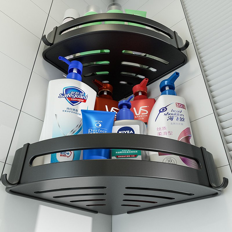 Good helper toilet shelf wall hanging triangle bathroom shelf toilet free punch toilet bathroom storage