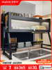 Jiabanshou Kitchen Sink Dustproof Storage Rack Household Multifunctional Dish Cabinet Dish Storage and Draining Rack