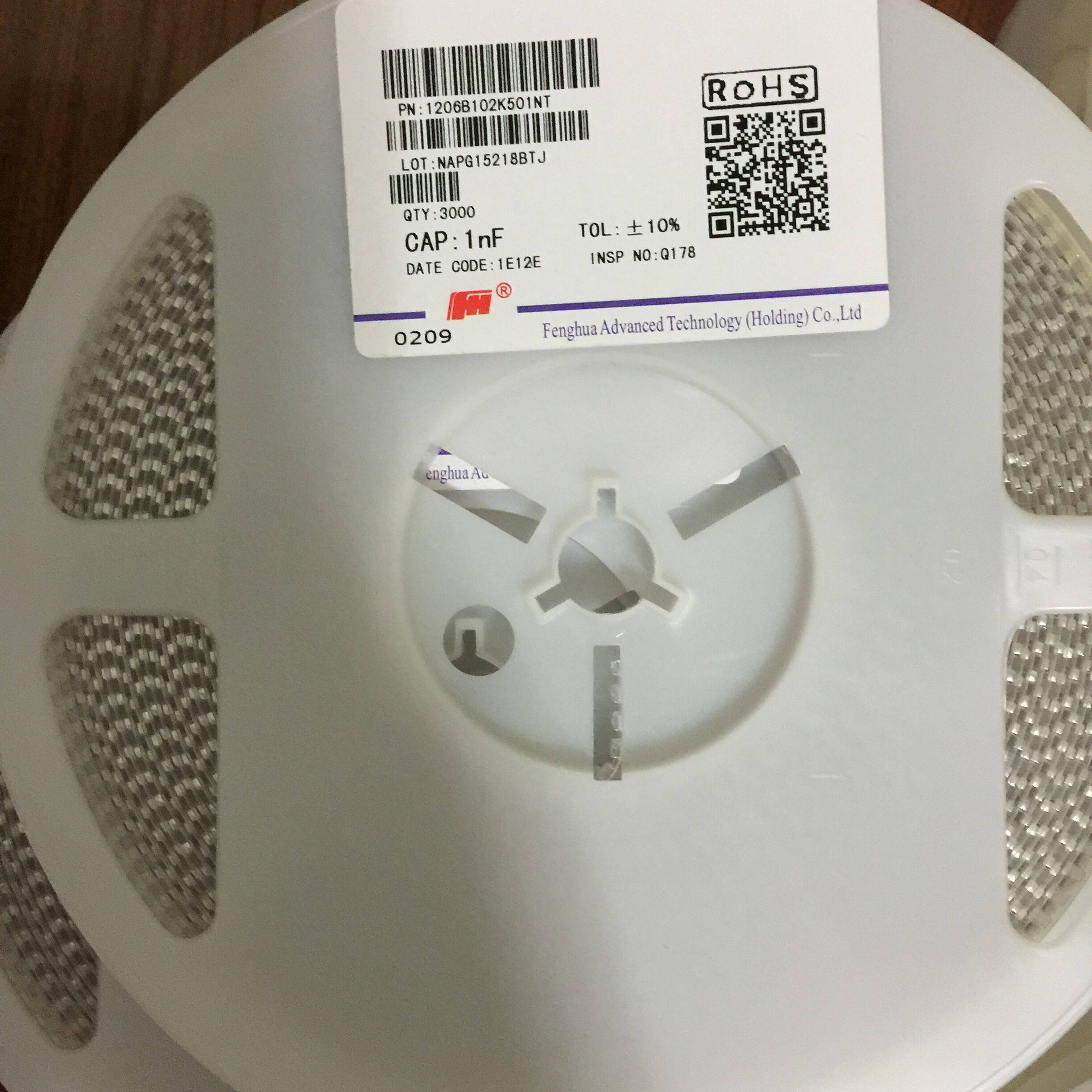 Original Fenghua Samsung SMD capacitor 3216 1206 102K 1KV 1000V 1206 1NF 40 yuan K