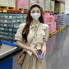 Стильные костюмы 高级感今年流行裙子套装夏装气质名媛衬衫上衣时尚洋气时髦两件套