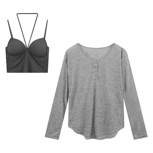 Летний лонгслив, свободный крой, городской стиль, французский стиль, защита от солнца