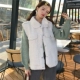 Mùa thu đông của phụ nữ thời trang mới của Hàn Quốc ve áo lông cừu vest vest nữ sinh viên không tay áo vest sang trọng