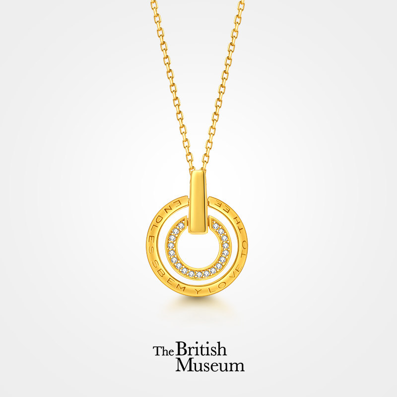 British Museum Necklace Sterling Silver 2022 New Tide Collarbone Chain Light Luxury Niche Commemorative Gift to Girlfriend