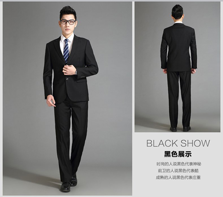 Playboy VIP Suit Suit dành cho người trung niên Kinh doanh chuyên nghiệp Mặc trung niên Bố Loose Suit cỡ lớn quần short nam kaki