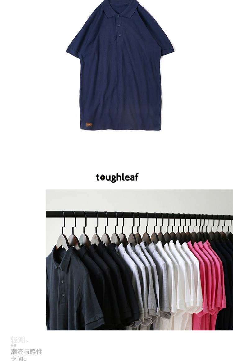 Áo thun mùa hè size lớn quần áo nam ve áo màu nửa rắn tay nam cotton ngắn tay châu Âu và Mỹ áo polo nam hàng hiệu