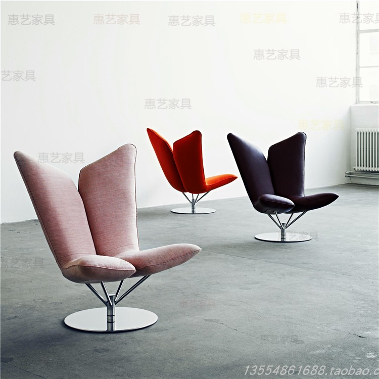 Angel Angel Shaped Lounge Ghế Nhà thiết kế Bắc Âu Câu lạc bộ Khách sạn sáng tạo Trang trí lắp ráp mềm Phim và nội thất TV ghế đẩu